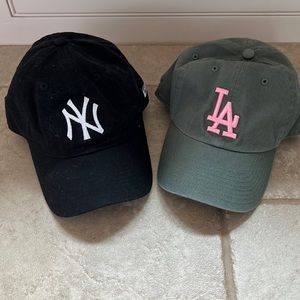 NY and LA Baseball Hats